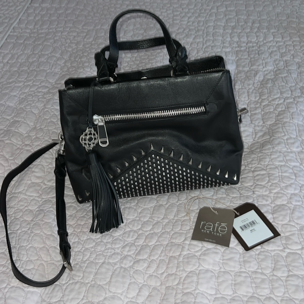 RAFE NEW YORK Black Leather BRYN Handbag